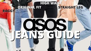 ASOS JEANS HOSEN GUIDE 🤓 Kompletter DENIM PANTS Guide für Herren 💥🙏🏾  mubiix [upl. by Nipahc100]