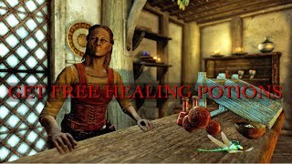 GET HEALING POTIONS EASY  Skyrim SE [upl. by Hnamik]