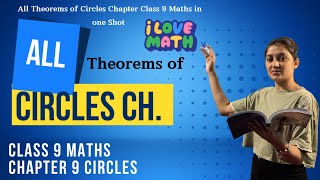 All the 11 Theorems of Circles Chapter Class 9 Maths in one Shot  Learn 9th Maths By Sunaina Mam [upl. by Warwick]