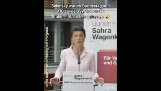 Wagenknecht hat Selensky im Bundestag auflaufen lassen [upl. by Lucine]