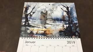 KunstKalender 2019 af Uffe Boesen [upl. by Asilla561]