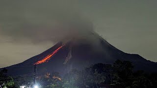 Indonesian volcano Mount Merapi erupts on island of Java [upl. by Ybbor]