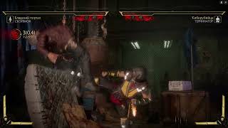 MK11 Scorpion 486 damage corner combo [upl. by Tace34]