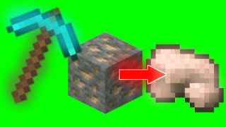 Diamond pickaxe mining Iron ore Minecraft green screen [upl. by Efram]