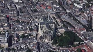 アミアンのノートルダム大聖堂【上空から360°view 】Amiens CathedralCathédrale NotreDame dAmiensFrance◆フランスゴシック建築世界遺産 [upl. by Ainival]