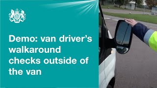 Van drivers walkaround checks outside the van 1 of 2 [upl. by Fruma489]