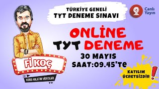 Kafadengi Online TYT Deneme Sınavı 3 Fi Koç [upl. by Enyamrahc]