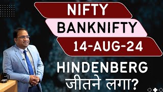 Nifty Prediction and Bank Nifty Analysis for Wednesday  14 August 24  Bank NIFTY Tomorrow [upl. by Ajoop]