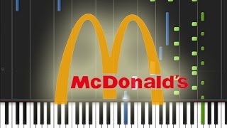 McDonalds Parapapapam Im Lovin It Piano Cover Synthesia Piano Tutorial [upl. by Noizneb]