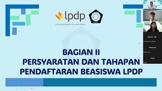 TALKSHOW BEASISWA LPDP S2 DALAM NEGERI TAHUN 2024 [upl. by Aner93]