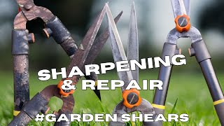 Fiskars Garden Shears Sharpening amp Repair beforeandafter [upl. by Garrison]