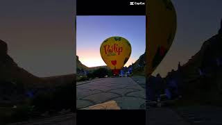 Hot air balloon ride in cappadocia cappadociaballoon cappadociaturkey bucketlisttrip turkey [upl. by Jenni]