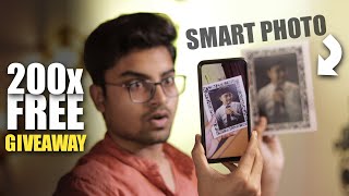 Homingos Smart Photo Free 200x GIVEAWAY  Unboxing and Review in Hindi [upl. by Utimer]