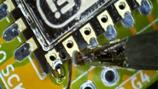 SYSMATTs 4th Soldering under Microscope Video [upl. by Yehus]