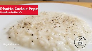 Masssimos Botturas risotto cacio e pepe [upl. by Odicalp366]