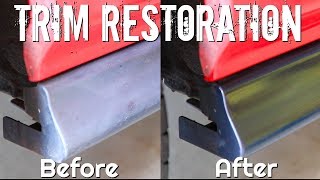 How To CLEAN and Restoration of Faded Black Plastic Trim [upl. by Ennayram]