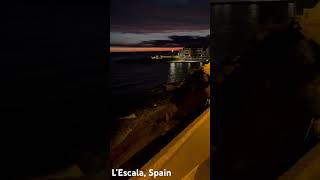 Beautiful night in L’Escala Spain [upl. by Kai428]