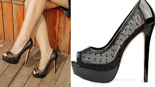 quot6inch PeepToe Pumps MERUMOTE Platform Stilettosquot [upl. by Meeka]