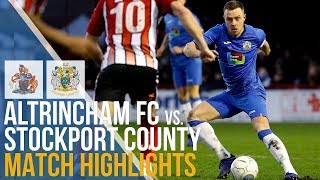 Altrincham FC Vs Stockport County  Match Highlights  01012019 [upl. by Akenehs]