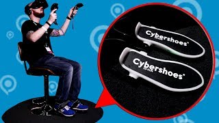 Cybershoes  A New Way To Move In Virtual Reality [upl. by Edlihtam139]