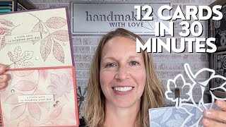 12 Cards In 30 Minutes  Tips For Quick Cards [upl. by Navarro]