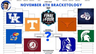 Bracketology Update  November 6 2023 [upl. by Arand387]