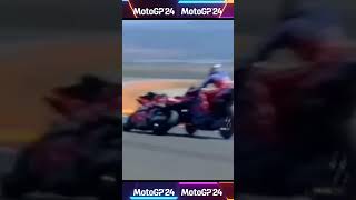 quotTragic Collision Francesco Bagnaia amp Alex Marquezs Fatal Crash at Aragon GP 2024quot😱😱 [upl. by Ulphia]