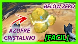 ⛏️ Donde ENCONTRAR AZUFRE CRISTALINO where to find crystalline sulfur ⛏️  🐟Subnautica Below Zero🐟 [upl. by Ainezey]