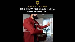 BRICKS DA MANE TALKS ABOUT HOW THEY SURVIVED ON FRENCH FRIES DIETbricksdamane [upl. by Bartholemy]