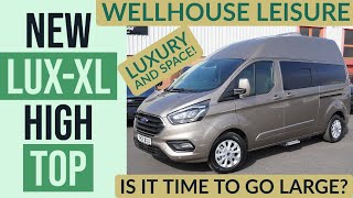 Transit Custom Campervan review I NEW I Wellhouse LuxXL  is time to go for a hightop campervan [upl. by Anaahs]