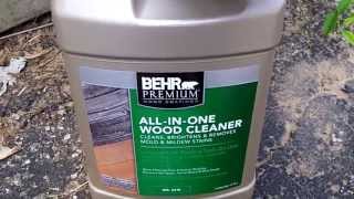 Behr AllInOne Wood Cleaner 64N Review and How To Use [upl. by Pack]