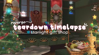 Teardown Timelapse Starlight Gift Shop  FFXIV Housing [upl. by Berlyn]