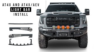 GMC AT4X and AT4XAEV Light Bar Install by Westcott Designs GMC Sierra 25003500 [upl. by Utter928]