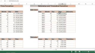 Date Datevalue and Time Timevalue functionHindiBhaveshs Excel Tricks [upl. by Geerts]