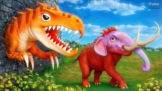 TRexs Epic Escape Adventure  Mammoth amp Jurassic Dinosaurs Hunt  Jurassic Zoo Funny Moments [upl. by Anyahc807]