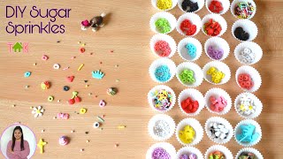 DIY Edible Sugar Sprinkles  Easy amp Cheap Homemade Sprinkles  Decoration for Cakes amp Cupcakes [upl. by Atekal]