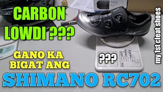 CLEAT SHOES SHIMANO RC7 UNBOXING amp 1ST IMPRESSION [upl. by Atiran465]