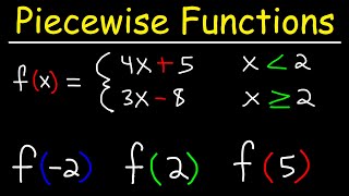 Evaluating Piecewise Functions  PreCalculus [upl. by Yhcir]