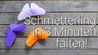 Schmetterlinge falten – Origami Anleitung für Kinder und Erwachsene [upl. by Anilos]