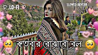 কত বার বোঝাব বল koto bar bojhabo bol lofiremix Slowed amp reverb [upl. by Renee]