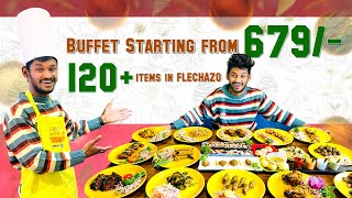 120 Items kaka  Buffet starting From 679 FLECHAZO hyderabad [upl. by Gereron762]