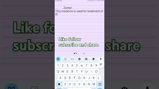 ZENTEL TABLET USES ZENTELtrending albendazole viralshorts chemistry [upl. by Alekram599]