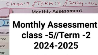 Monthly Assessmentclass 5Term 220242025ENGLISHENNUM EZHUTHUM WORK BOOK ANSWER KEY [upl. by Alimhaj491]