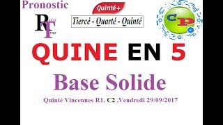 Rabaturf  Pronostic  Vincennes R1Ma Base Solide Vendredi  29092017 l [upl. by Admama]