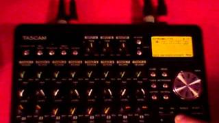 TASCAM DP 008 Overview and Real Time Recording with Synths [upl. by Waddington]