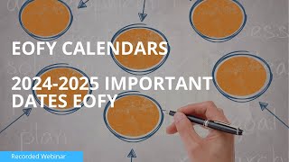 2024 2025 Important Accounting Dates Calendar [upl. by Amek]