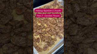 Full recipe in description holidayrecipes homemade snacks pecans candiedpecans appetizer [upl. by Eineg9]