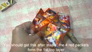 How to make Flower Ball with 12 Red Packets for Chinese New Year [upl. by Appolonia814]