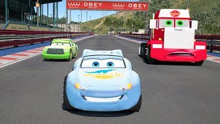 LIGHTNING MCQUEEN VS DINOCO  GTA IV Cars Mods [upl. by Avaria]