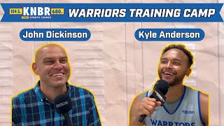 Kyle Anderson joins KNBR for exclusive interview with John Dickinson  Warriors Training Camp [upl. by Artnoed]